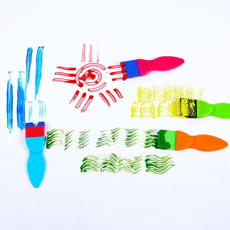 Кисти для рисования пенопластом EVA 4шт.