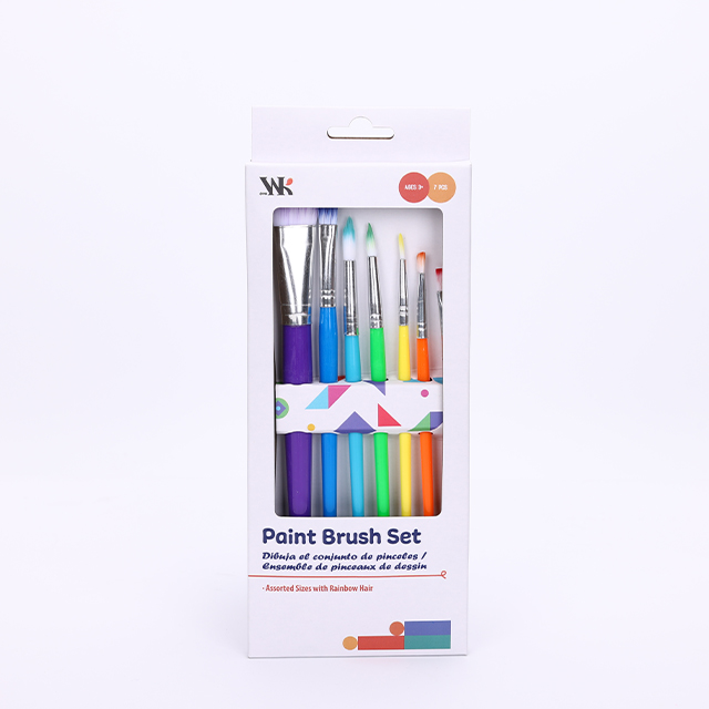 Веселые долговечные красочные синтетические кисти для молодых артистов