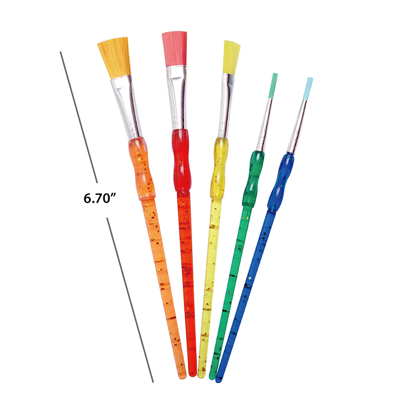 Детская блестящая кисть с мягкой рукой