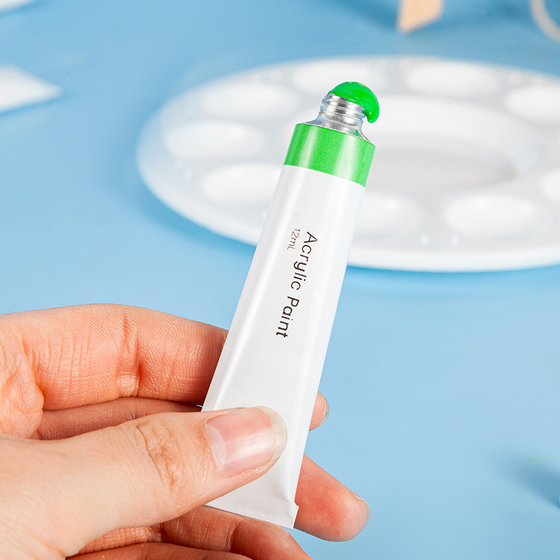 Нетоксичные 12 мл акриловых красок в холсте