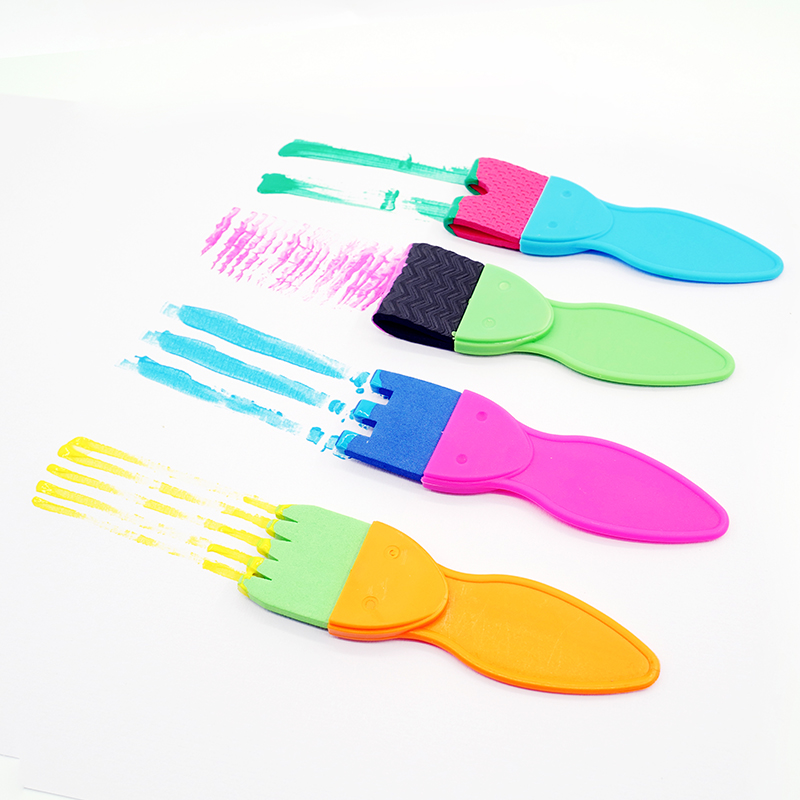 Кисти для рисования пенопластом EVA 4шт.