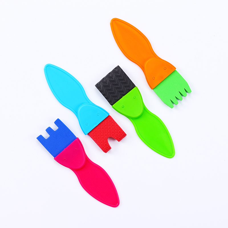 Кисти для рисования пенопластом EVA 4шт.