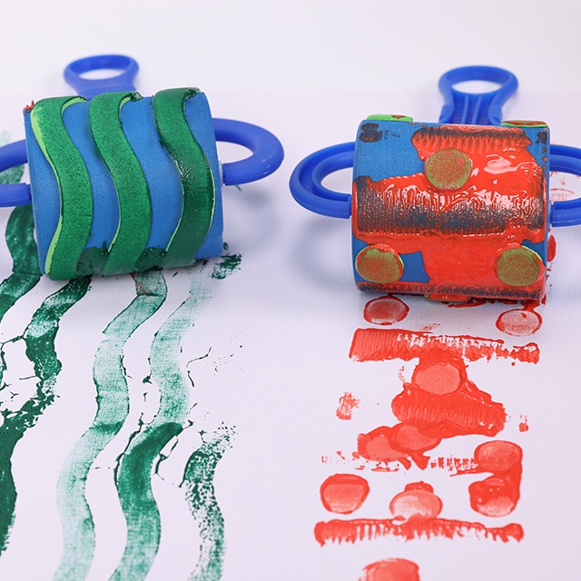 Узоры краски Валики для рисования из пенопласта Кисти для рисования губкой для детей Рисование