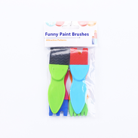 Кисти для рисования пенопластом EVA 4шт.