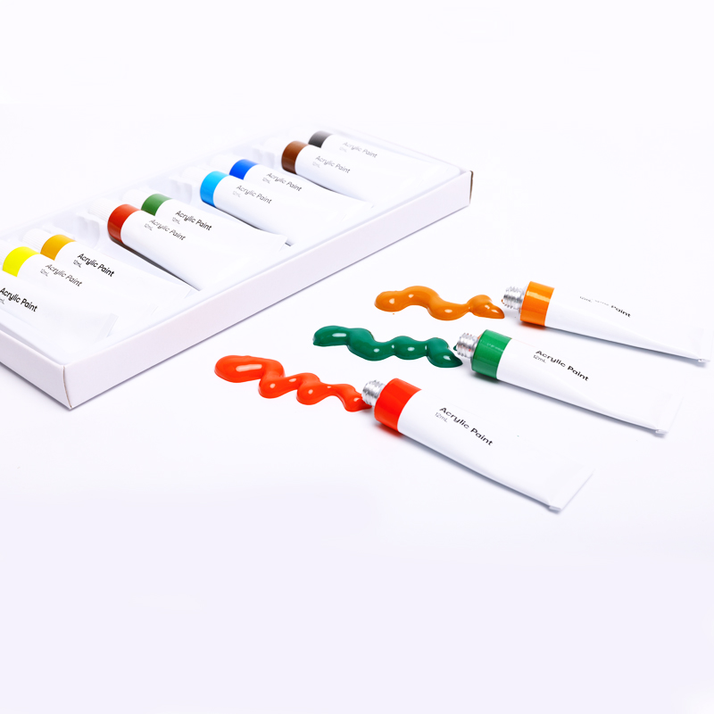 Акриловая краска набор со столом мольберта в холсте