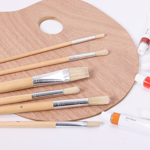 Профессиональные превосходные кисти из натуральной свиной щетины, идеально подходящие для масляной живописи