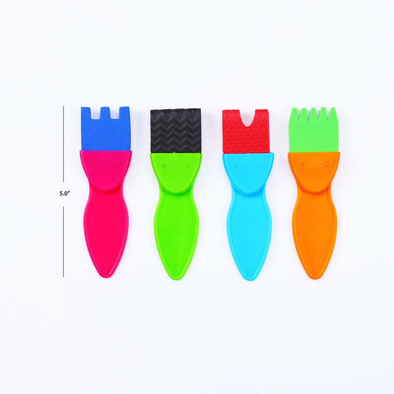 Кисти для рисования пенопластом EVA 4шт.