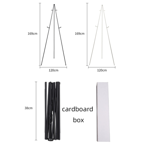 Портативная стальная мольберт с двойными пряжками